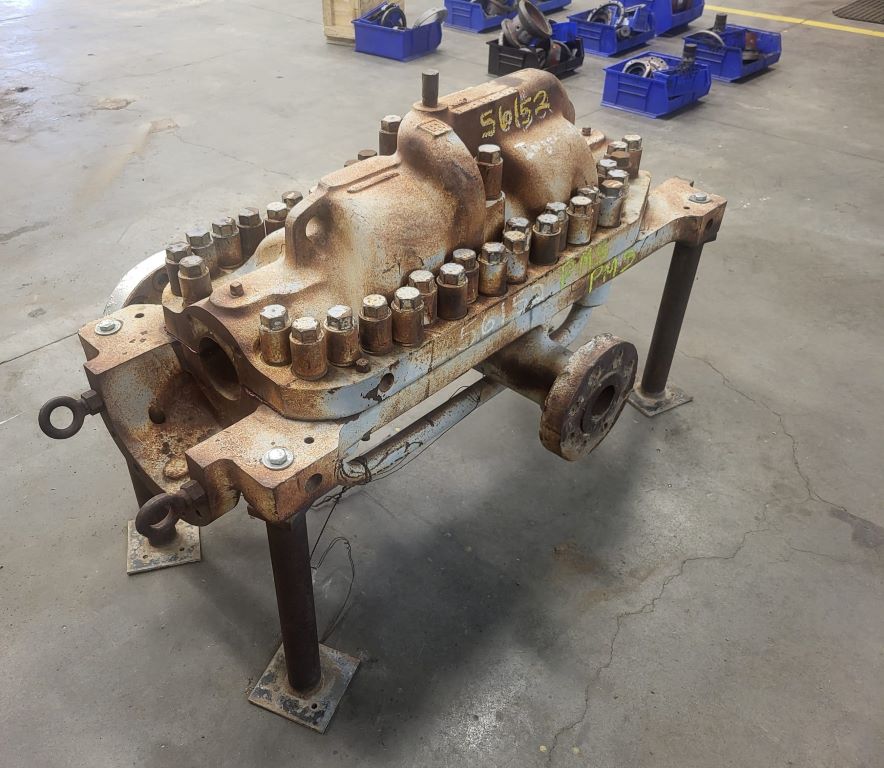 700 GPM @ 1920' TDH, Ingersoll-Rand #3x10DA-6, Centrifugal Pump, Horz., 6-Stage, 6" suction, 3" discharge - Image 2