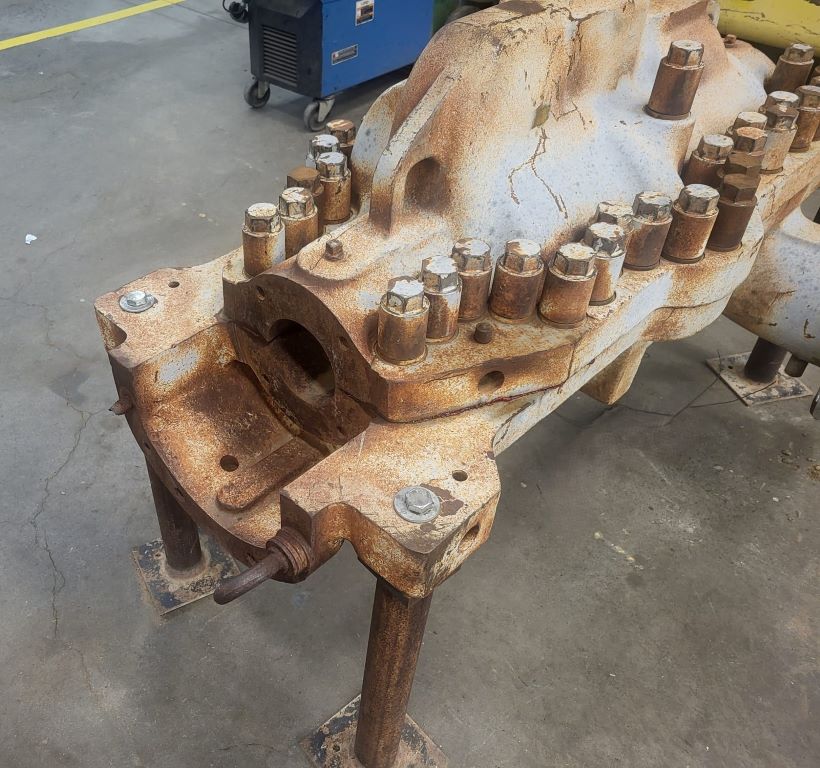 700 GPM @ 1920' TDH, Ingersoll-Rand #3x10DA-6, Centrifugal Pump, Horz., 6-Stage, 6" suction, 3" discharge - Image 5