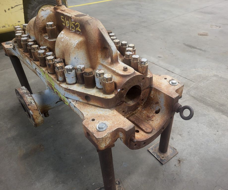 700 GPM @ 1920' TDH, Ingersoll-Rand #3x10DA-6, Centrifugal Pump, Horz., 6-Stage, 6" suction, 3" discharge - Image 8