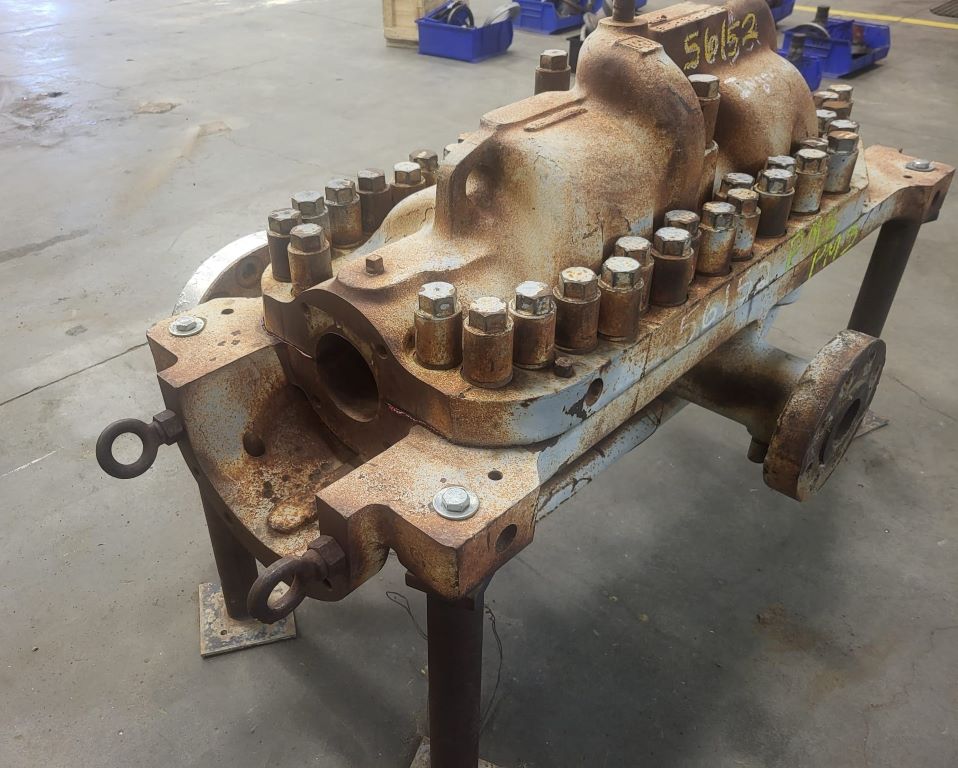 700 GPM @ 1920' TDH, Ingersoll-Rand #3x10DA-6, Centrifugal Pump, Horz., 6-Stage, 6" suction, 3" discharge - Image 9