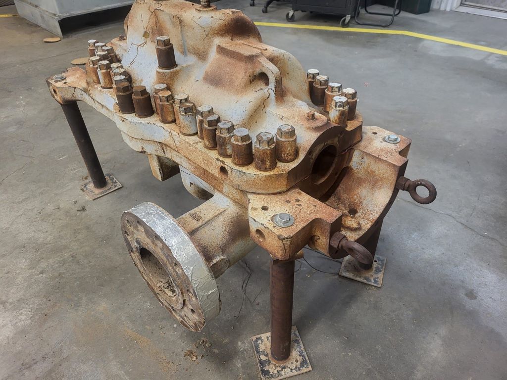 700 GPM @ 1920' TDH, Ingersoll-Rand #3x10DA-6, Centrifugal Pump, Horz., 6-Stage, 6" suction, 3" discharge - Image 10