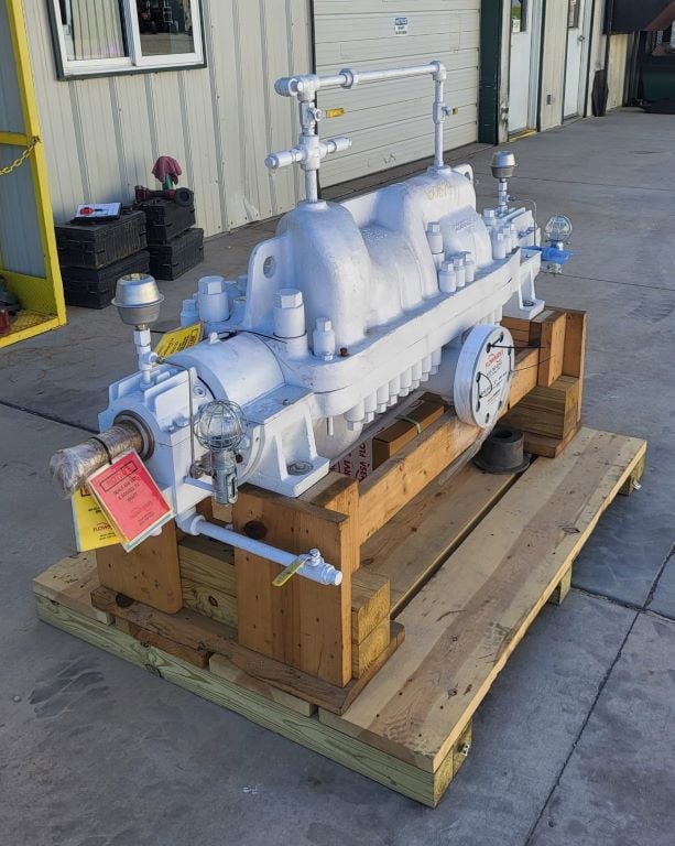 970 GPM @ 1925' TDH, Flowserve #4x6x10-7/5, Centrifugal Pump, Horz., BB3, 5-Stage, 6" suction, 4" discharge - Image 4