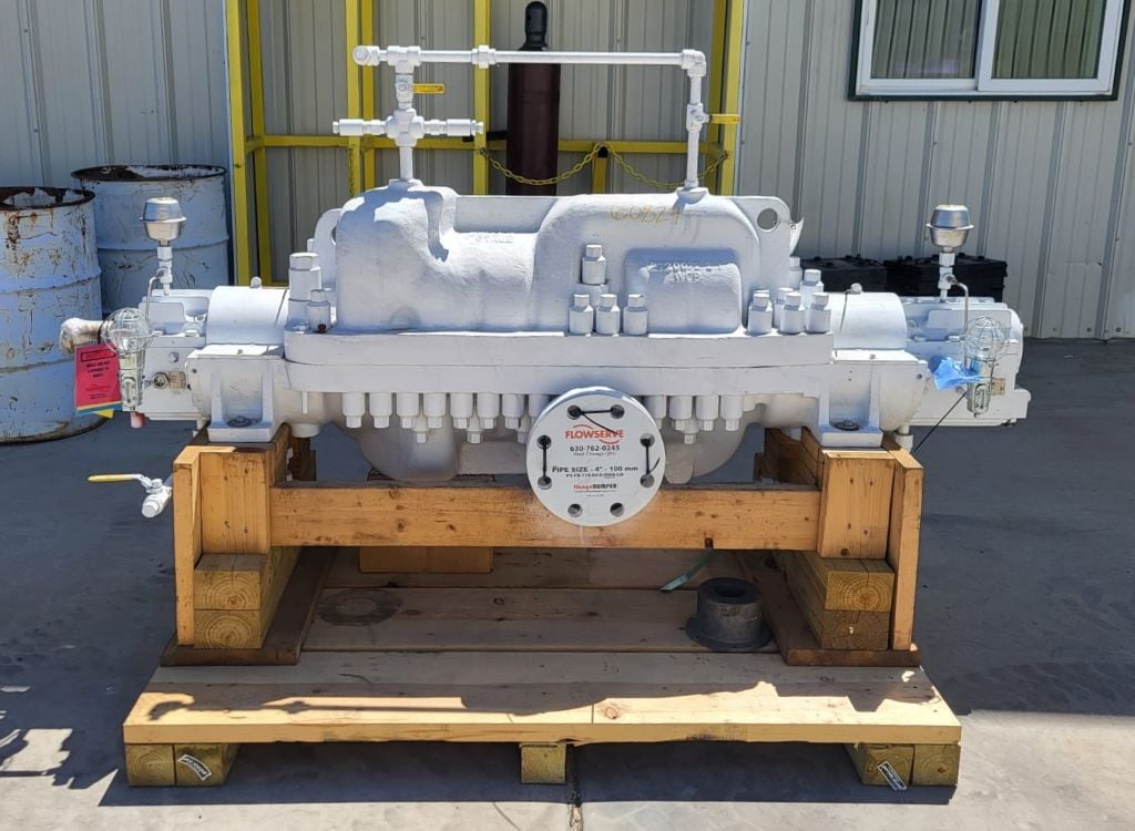 970 GPM @ 1925' TDH, Flowserve #4x6x10-7/5, Centrifugal Pump, Horz., BB3, 5-Stage, 6" suction, 4" discharge - Image 5