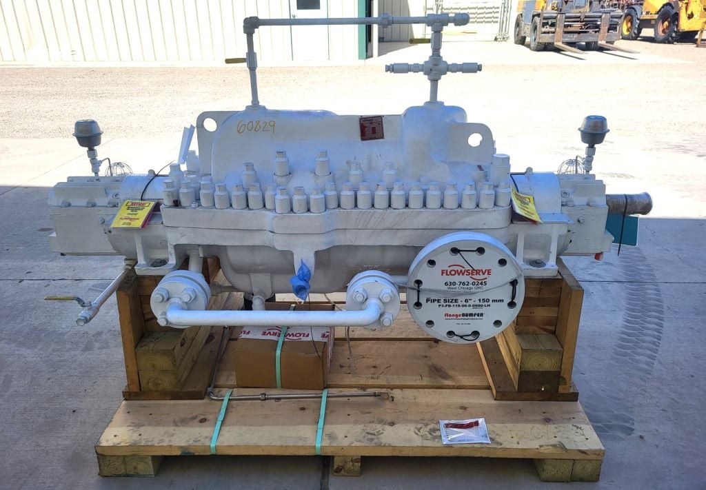 970 GPM @ 1925' TDH, Flowserve #4x6x10-7/5, Centrifugal Pump, Horz., BB3, 5-Stage, 6" suction, 4" discharge - Image 6