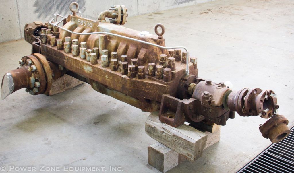 650 GPM @ 3150' TDH, United #3x9-10-stage-MSN-A, Centrifugal Pump, Horz., BB3, 10-Stage, 9" imp., 6" suction - Image 1