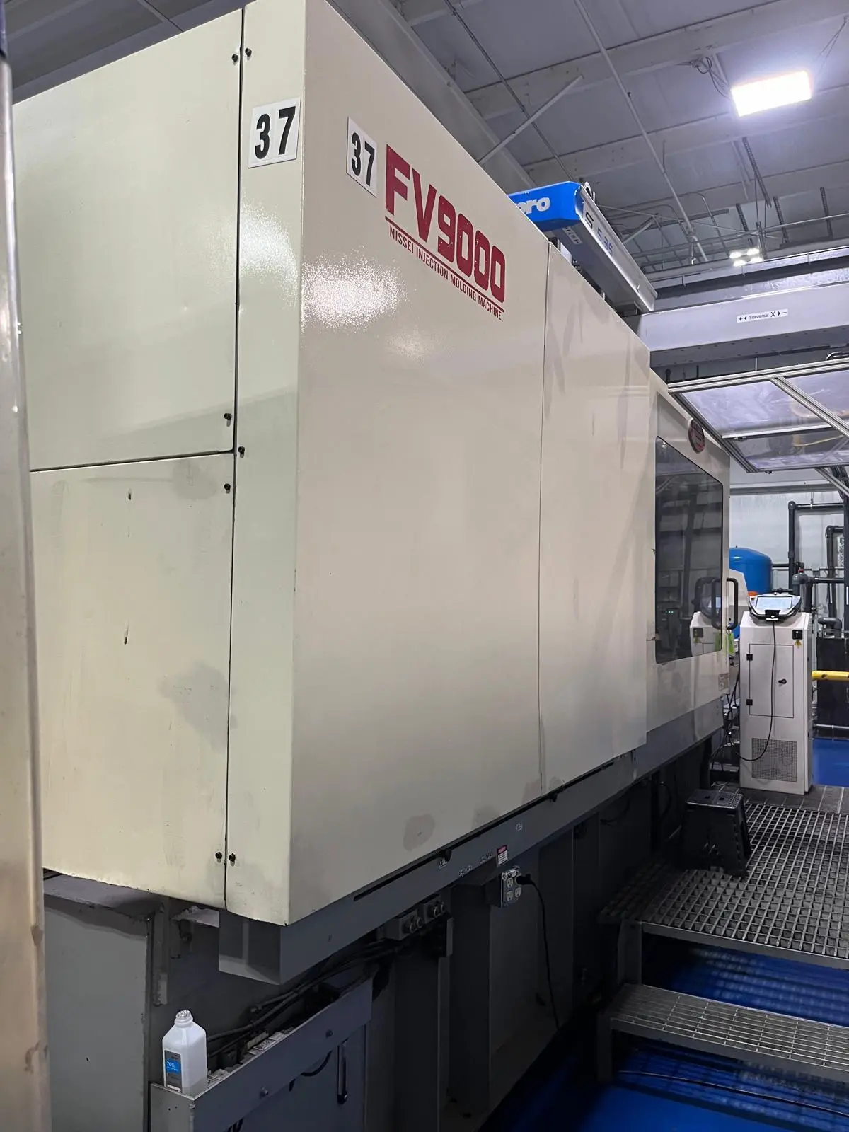 618 Ton, 132.8 oz., Nissei #FV9000-310L, horizontal injection molding machine, 100mm screw, 2000 - Image 1