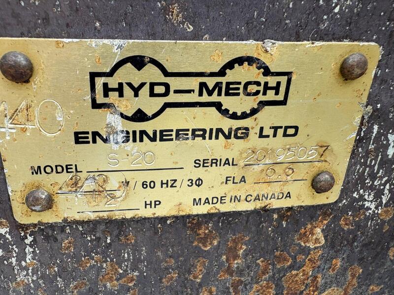 13" x 18" Hyd-Mech #S20, horizontal bandsaw, 1" W x 14' L blade, 75-400 SFM, S/N 20195057, 1995 - Image 5