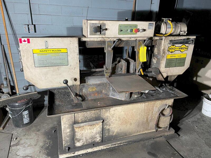 13" x 18" Hyd-Mech #S20, horizontal bandsaw, 1" W x 14' L blade, 75-400 SFM, S/N 20195057, 1995 - Image 8