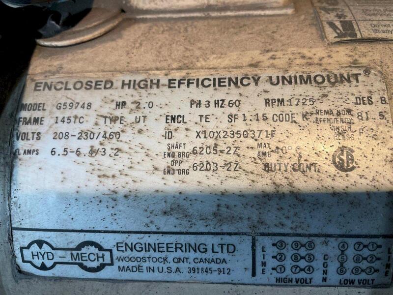 13" x 18" Hyd-Mech #S20, horizontal bandsaw, 1" W x 14' L blade, 75-400 SFM, S/N 20195057, 1995 - Image 10
