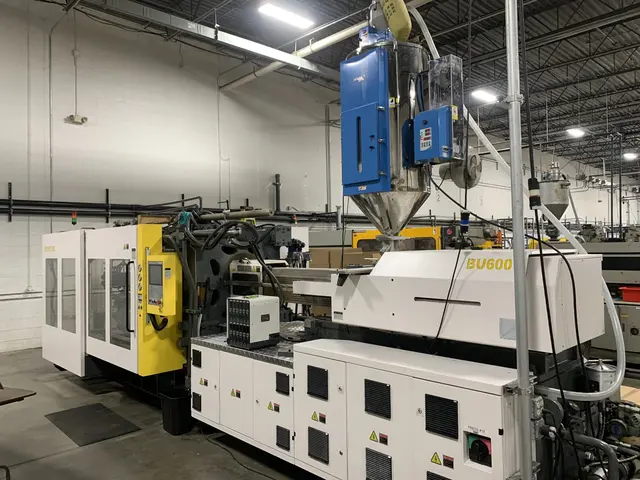 660 Ton, 82 oz., Borche #BU600, horizontal injection molding machine, KEBA 2880 Control, 2020 - Image 2