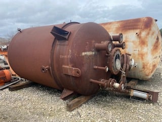 2450 gallon Gulf Coast Alloy Weld.Co. reactor, 316L Stainless Steel, 113 psi/FV, jkt 113 psi - Image 1