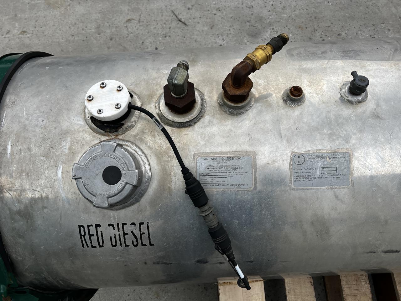 150 gallon Northside Industries Inc., Diesel Fuel Tank w/Saddle Mounts, 96" L x 30" width x 30" H, 2010 - Image 6