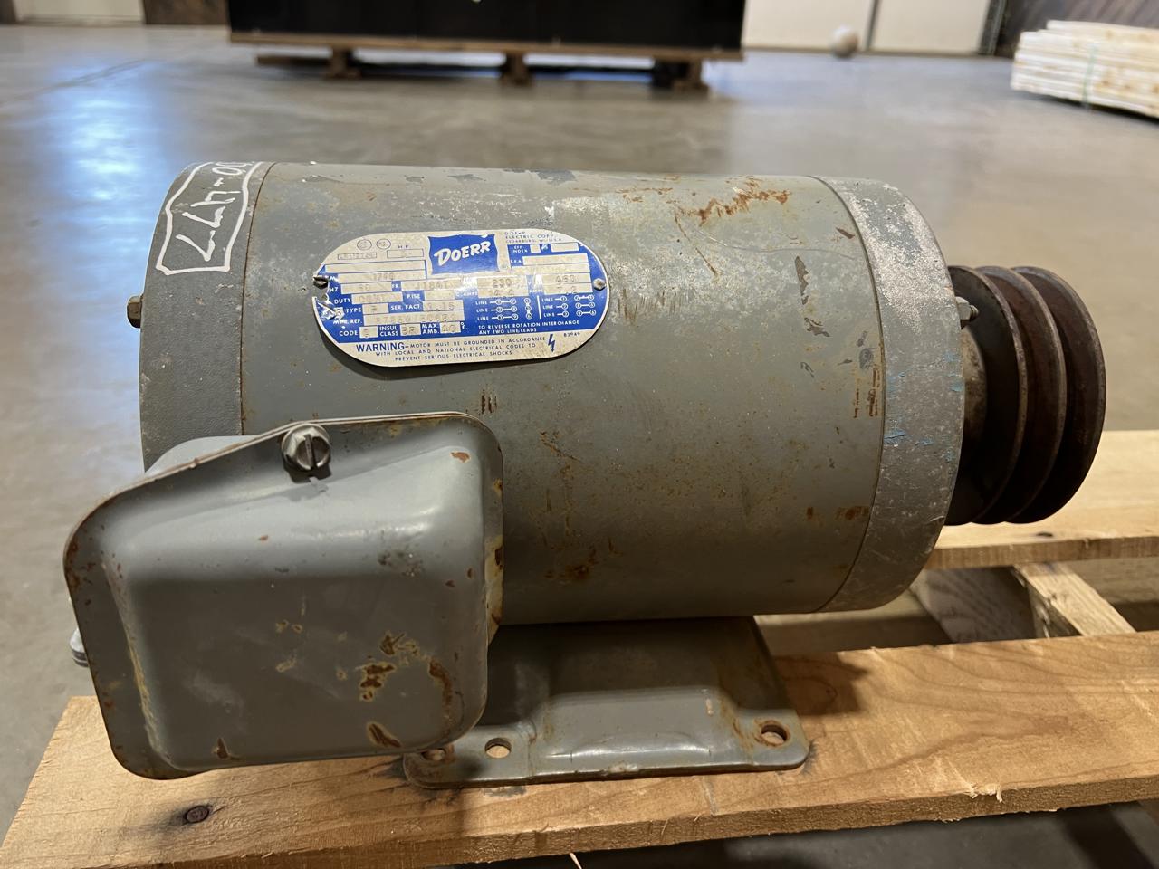 5 HP 1740 RPM Doerr LR-13758, Frame J184T, 3 phase, 14.4/7.2 Amps, 230/460 Volts - Image 4