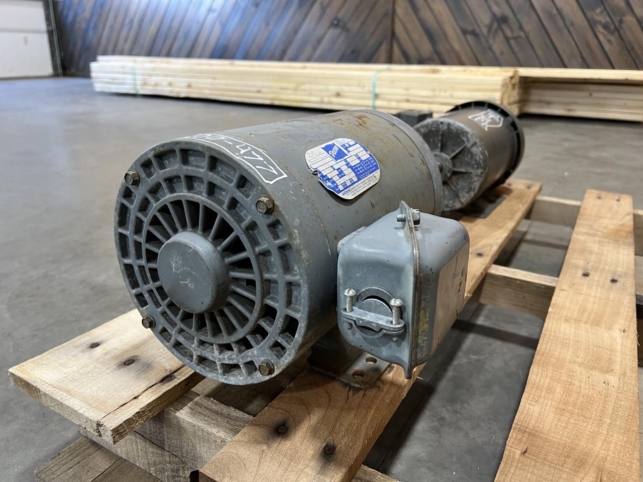 5 HP 1740 RPM Doerr LR-13758, Frame J184T, 3 phase, 14.4/7.2 Amps, 230/460 Volts - Image 5