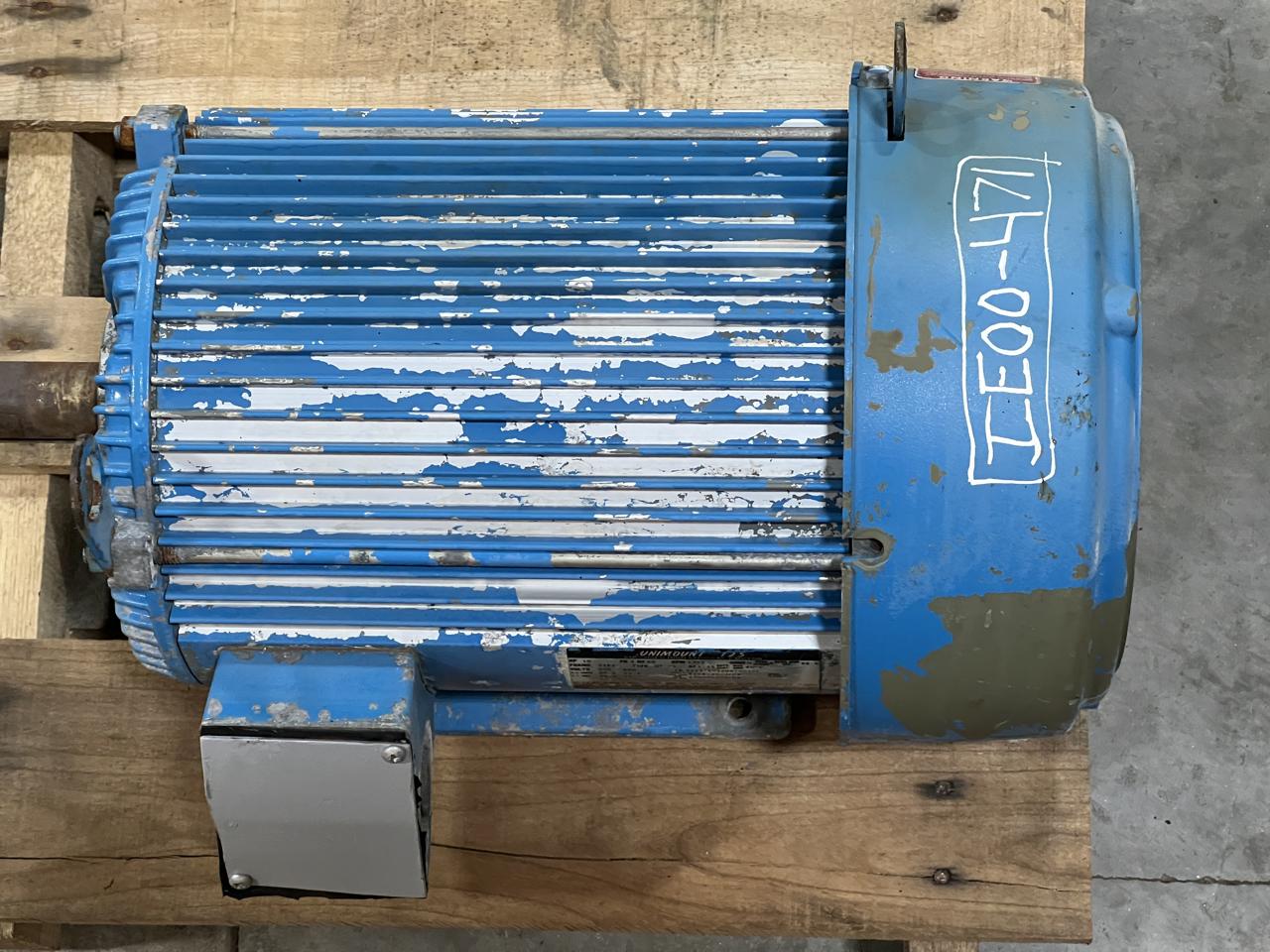 10 HP 1755 RPM Unimount 125 #380475-700, Frame 215T, 3 phase, 230/460 Volts - Image 1