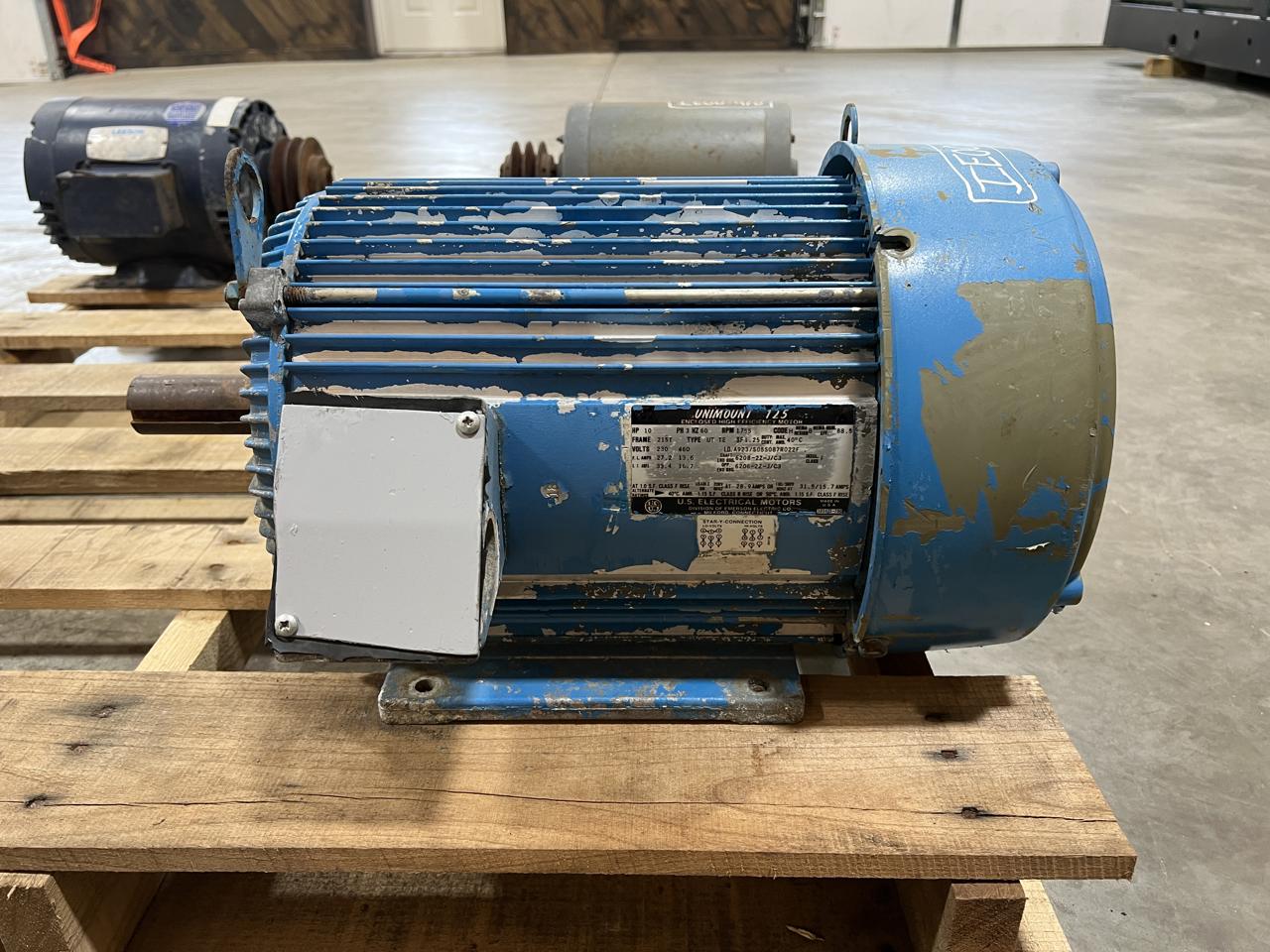 10 HP 1755 RPM Unimount 125 #380475-700, Frame 215T, 3 phase, 230/460 Volts - Image 3