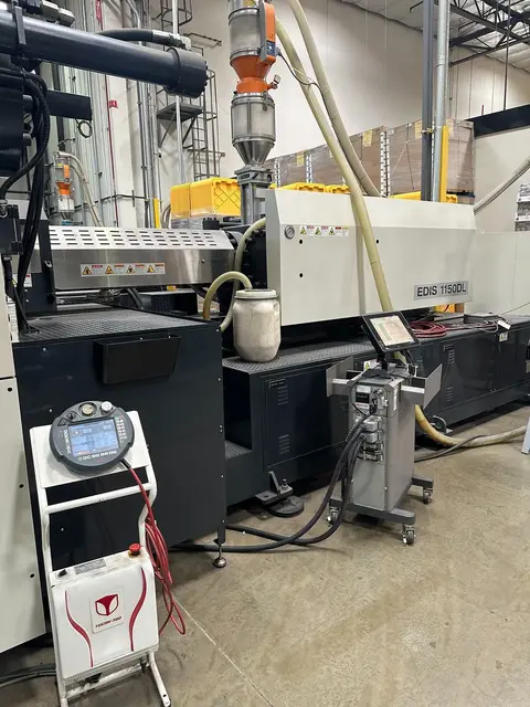 1150 Ton, 184.55 oz., Hyundai #EDIS-1150DL, horizontal injection molding machine, 110mm screw, 2014 (7 - Image 5