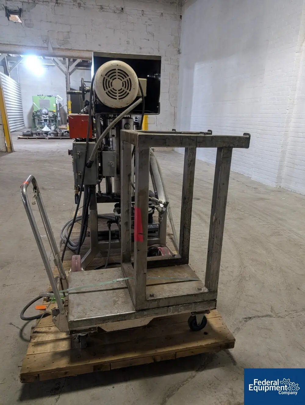 4 gallon Scott Turbon #DP-5-HYD, Stainless Steel double planetary mixer, vacuum cover, jacketed mixing can - Image 3