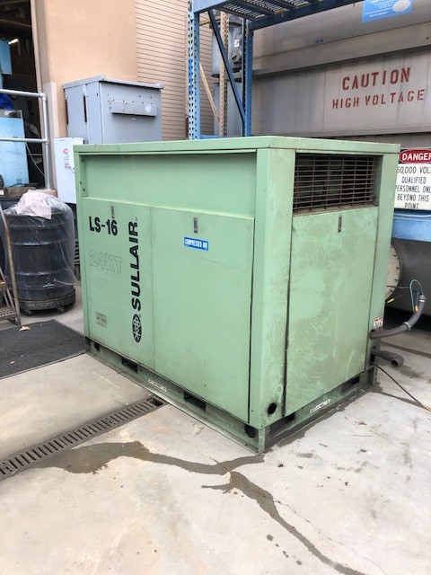 Sullair #LS-16, rotary screw compressor, 75 HP - Image 1