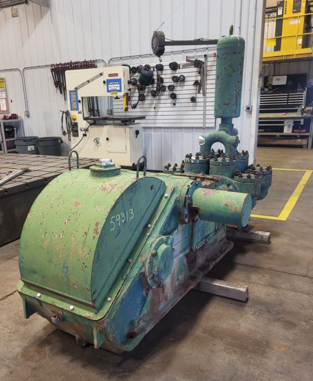 124 GPM @ 1500 psi, Gardner Denver #FXO-FXO, Duplex Pump, 10" stroke, 5" pistons, 4" suction, 3" discharge - Image 4