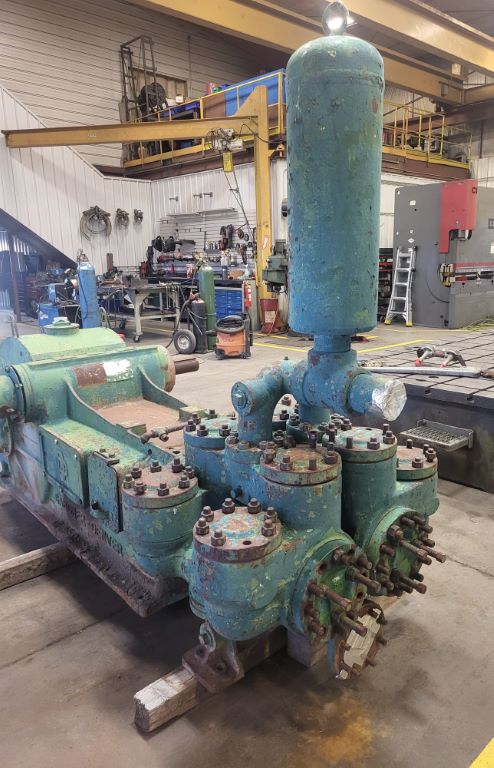 124 GPM @ 1500 psi, Gardner Denver #FXO-FXO, Duplex Pump, 10" stroke, 5" pistons, 4" suction, 3" discharge - Image 7
