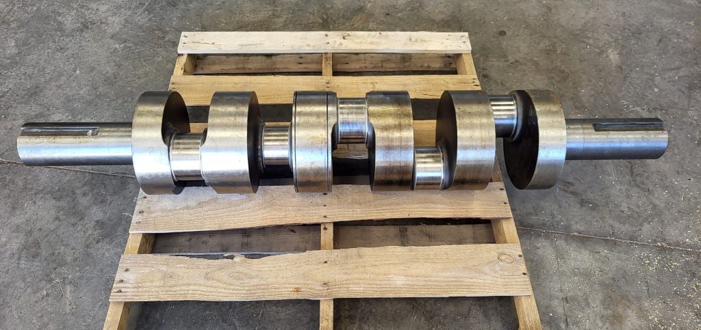 Oilwell #A-546, Quintuplex Pump Crankshaft Only, 6" stroke, 267 HP, 360 RPM, Rebuilt - Image 2
