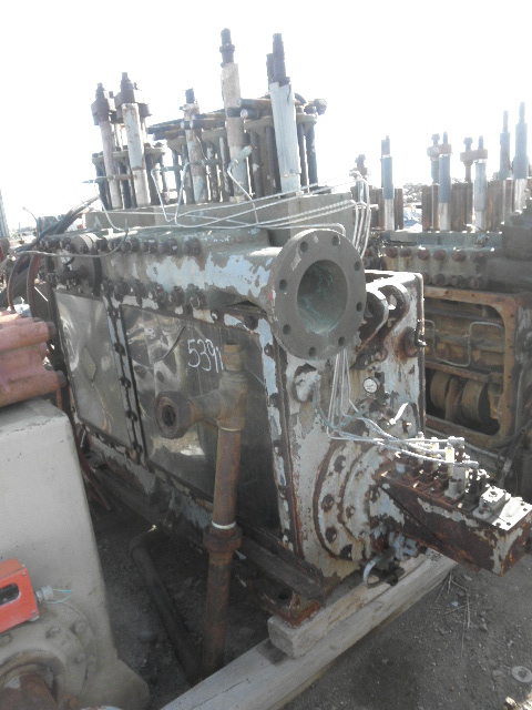 155 GPM @ 2490 psi, Ajax #Q-250-M, Quintuplex Pump, 5" stroke, 2.25" plungers, 6" suction, 4" discharge, 250 - Image 1