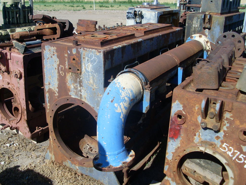 Ajax #Q-600, Quintuplex Production Pump Power End Only, 469 GPM @ 4925 psi, 6" stroke, 600 HP, 327 RPM - Image 1