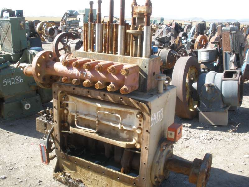 115 GPM @ 2015 psi, Ajax #T-150-M, Triplex Pump, Vert., 5" stroke, 2.5" plunger, 4" suction, 3" discharge - Image 1