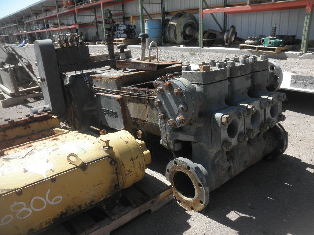 391 GPM @ 796 psi, Bethlehem #TP-6L, Triplex Pump, 6" stroke, 4" plungers, 6" suction, 3" discharge, 200 HP - Image 8