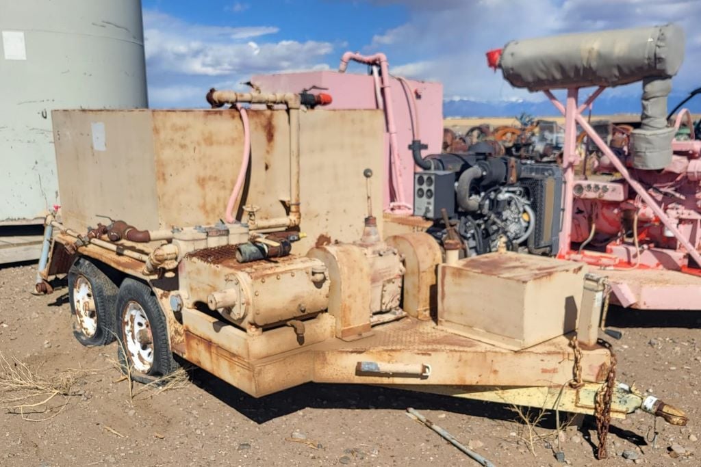 23 GPM @ 1200 psi, Gardner Denver #PQ-172, Triplex Pump w/Diesel Engine, 1.5" plungers, 18 HP, 500 RPM - Image 1