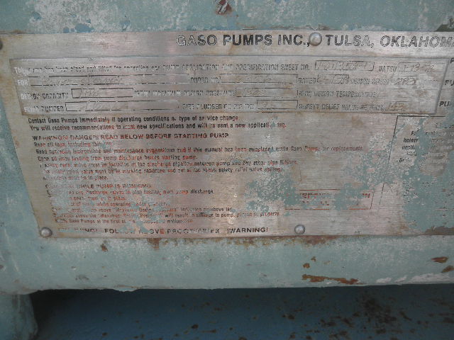 Gaso #3775, Triplex Pump Parts/Partial Pump for Parts, 115 GPM @ 2445 psi, 5" stroke, 2.5" plungers, 6" - Image 10