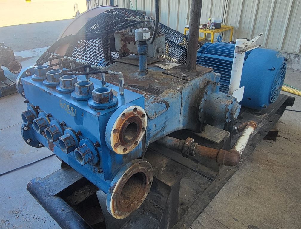 Wheatley #HP-125L, Pump, 3.5" stroke, 3" plungers, 6" suction, 3" discharge, 125 HP, 500 RPM - Image 1