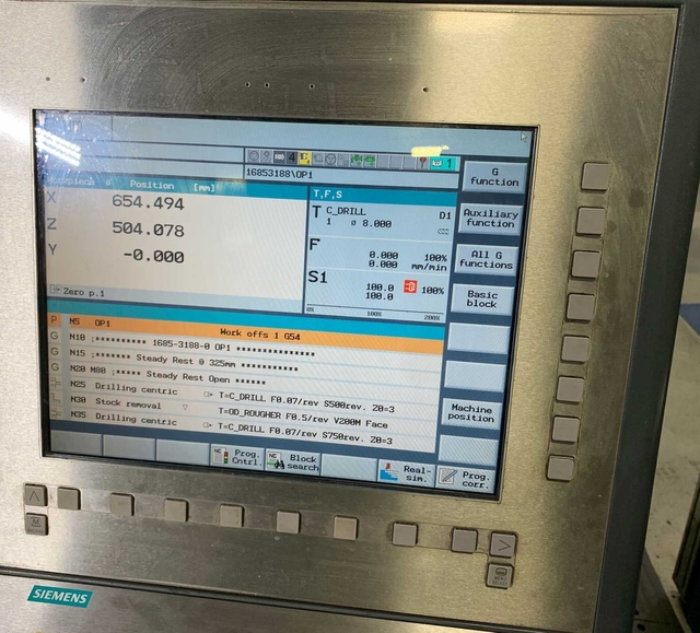 DMG, Gildemeister #CTX620x1000, CNC turning center, 31.5" swing, 15" chuck, 3-jaw, 4.7" bar, 23.6" dia. - Image 4