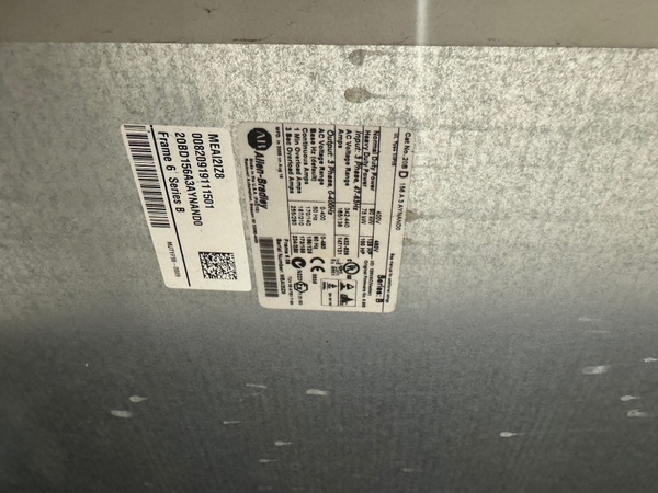 1- 20B D 156A3AYNANDO Ser B Normal Duty power 480 Volts - 125 HP Heavy Duty Power 480 Volts 100 HP Make best - Image 2