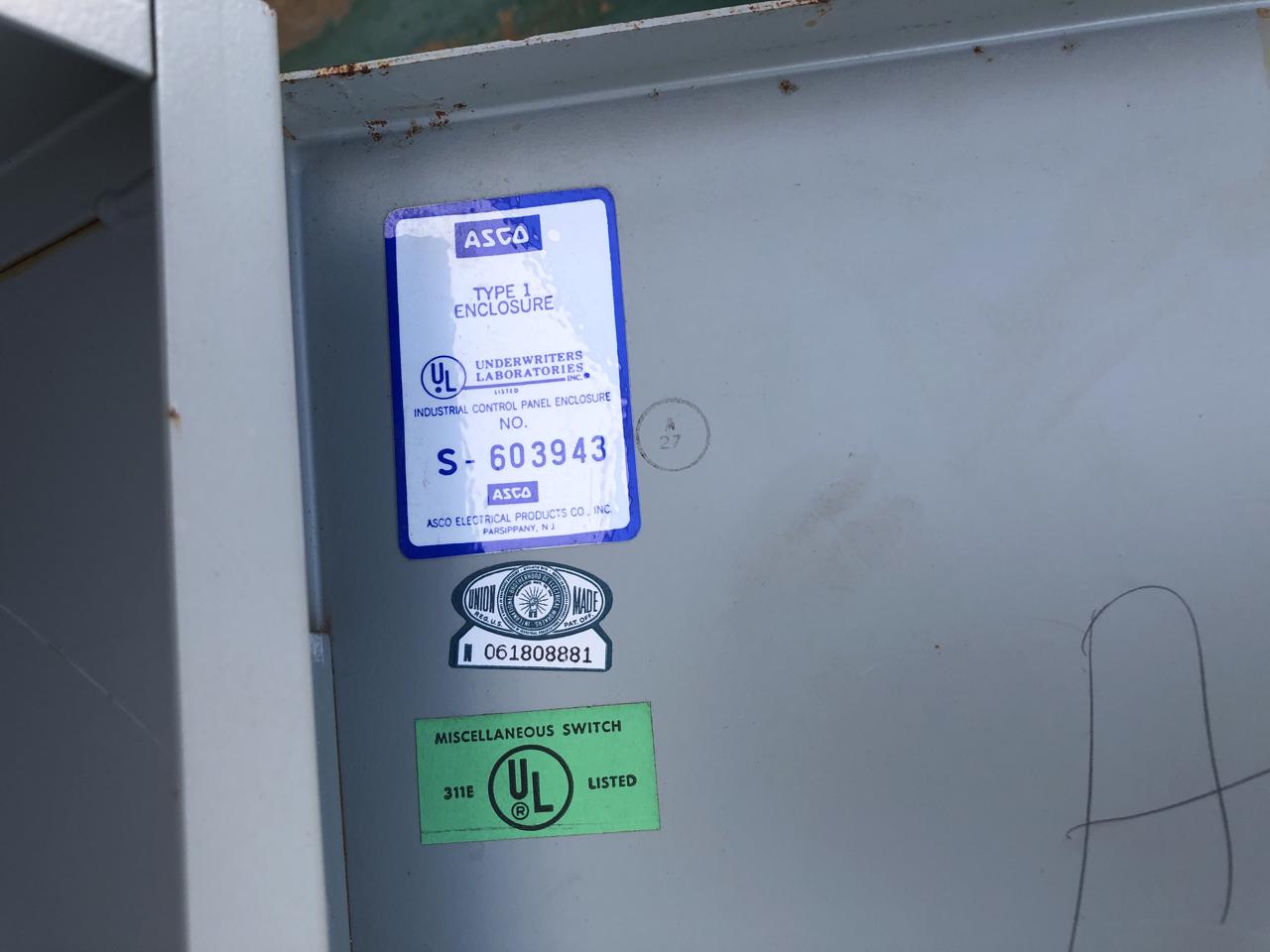 260 Amp. Asco #Series-940, transfer switch, 480 Volts, 3-phase, 3-poles wires - Image 7