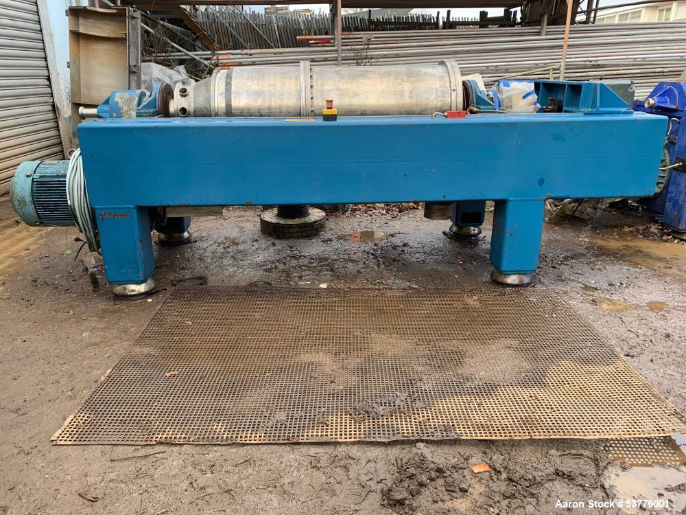 Alfa-Laval #AVNX 930B-31G, Solid Bowl Decanter Centrifuge, Stainless Steel, 3250 rpm, single lead conveyor - Image 1