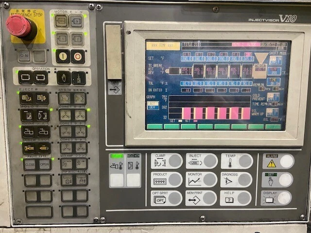 1750 Ton, 250 oz., Toshiba #ISF1750/DV10-110B, horizontal plastic injection molders, 126" daylight, 59.8" x - Image 2