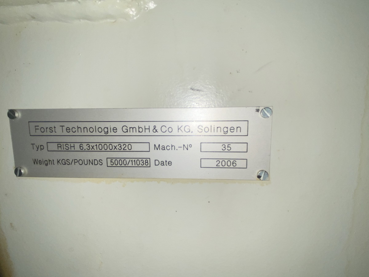 49" stroke, Forst #RISH6.3x1000x320, CNC vertical broach with Siemens Sinumerik controls, 2006 - Image 10