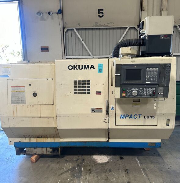 Okuma #Impact-LU15, CNC lathe, 22" swing, 10" chuck, 2.7" bar, 23.6" machining length, 1996 - Image 1
