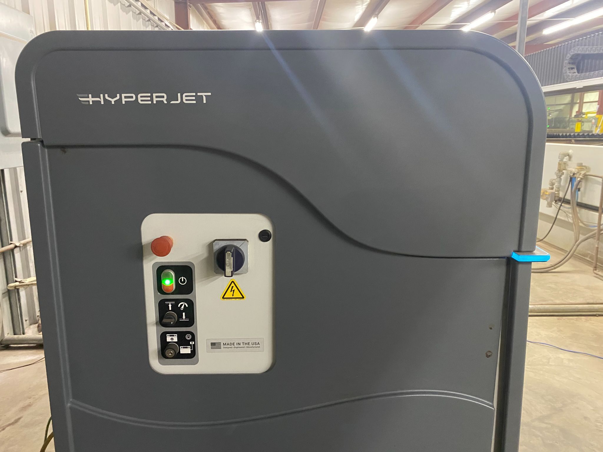 Flow #Mach-500-4020-XD, CNC waterjet, Hyperjet 50 HP, air dryer, EBBCO chiller, low hours, 2022 - Image 7