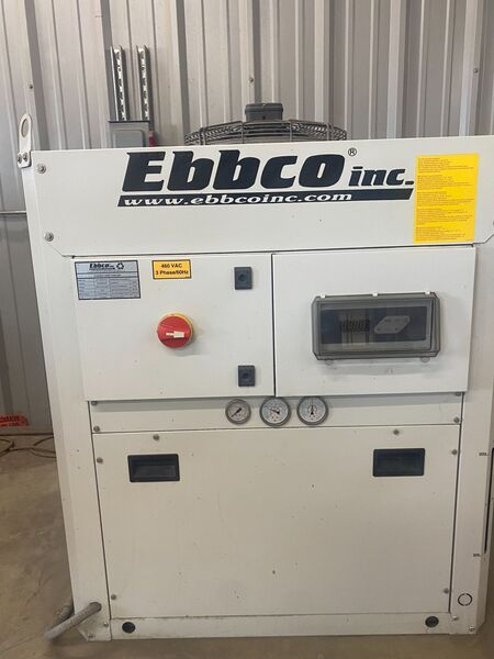 Flow #Mach-500-4020-XD, CNC waterjet, Hyperjet 50 HP, air dryer, EBBCO chiller, low hours, 2022 - Image 9