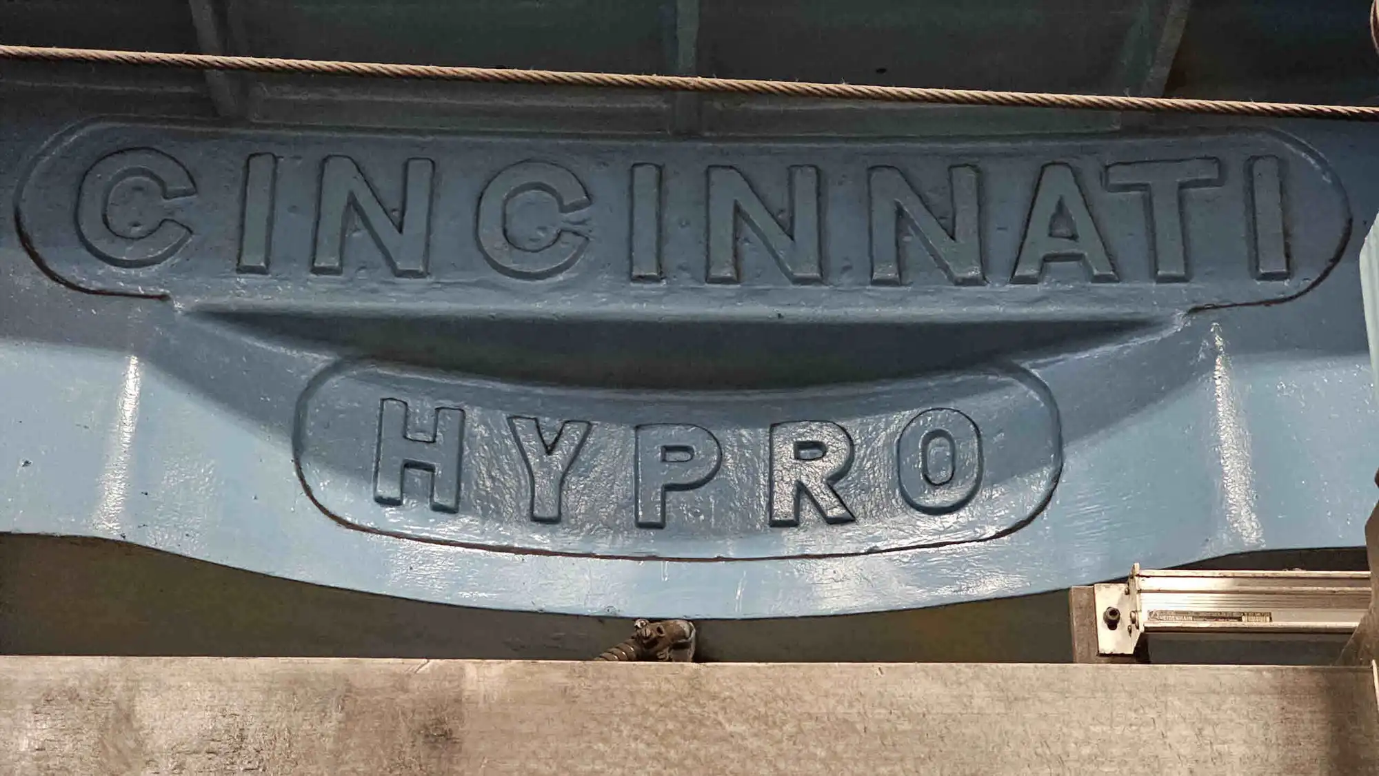 72" Cincinnati #Hypro, 79" sw, 72.5" 4-jaw chuck, 63" under rail, Heidenhain 2-Axis digital read out, pendant - Image 10