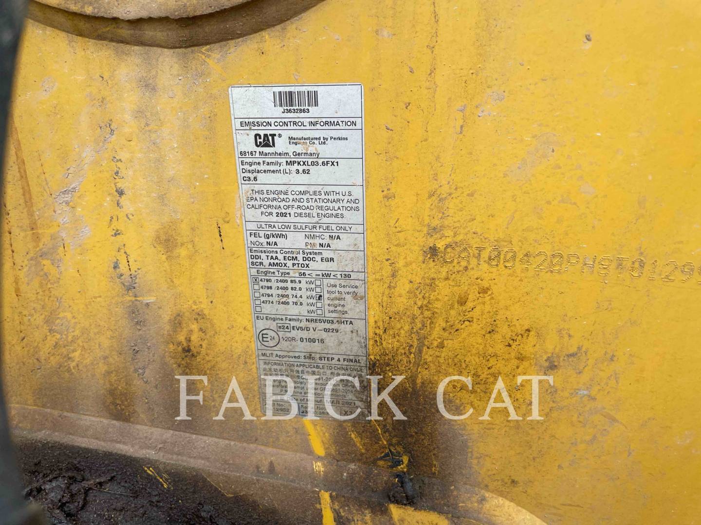 Cat 420-07HT, Backhoe Loader, 2036 hours, S/N: H8T01299, 2021 - Image 8