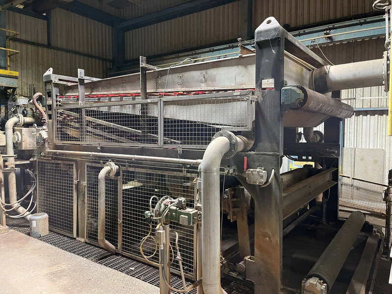 8' width x 87' L Phoenix #WX-2.5, belt filter sludge press, 536" upper belt length, 7.5 HP - Image 1