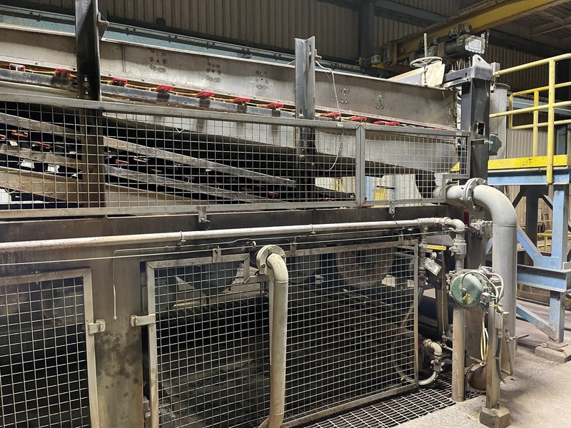 8' width x 87' L Phoenix #WX-2.5, belt filter sludge press, 536" upper belt length, 7.5 HP - Image 2