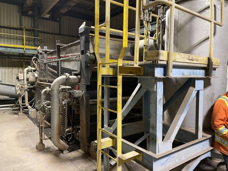8' width x 87' L Phoenix #WX-2.5, belt filter sludge press, 536" upper belt length, 7.5 HP - Image 4