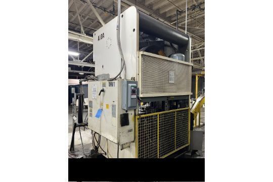 176 Ton, Aida #NC2-160(1), double crank gap frame press, 5.12" stroke, 17.72" Shut Height, 3.94" adj., 80.3" - Image 6