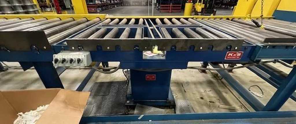 6000 lb. K & S, Banding Table, 60" OD, 2.75" roll diameter, 60.5" roll face, 48" pass line - Image 3