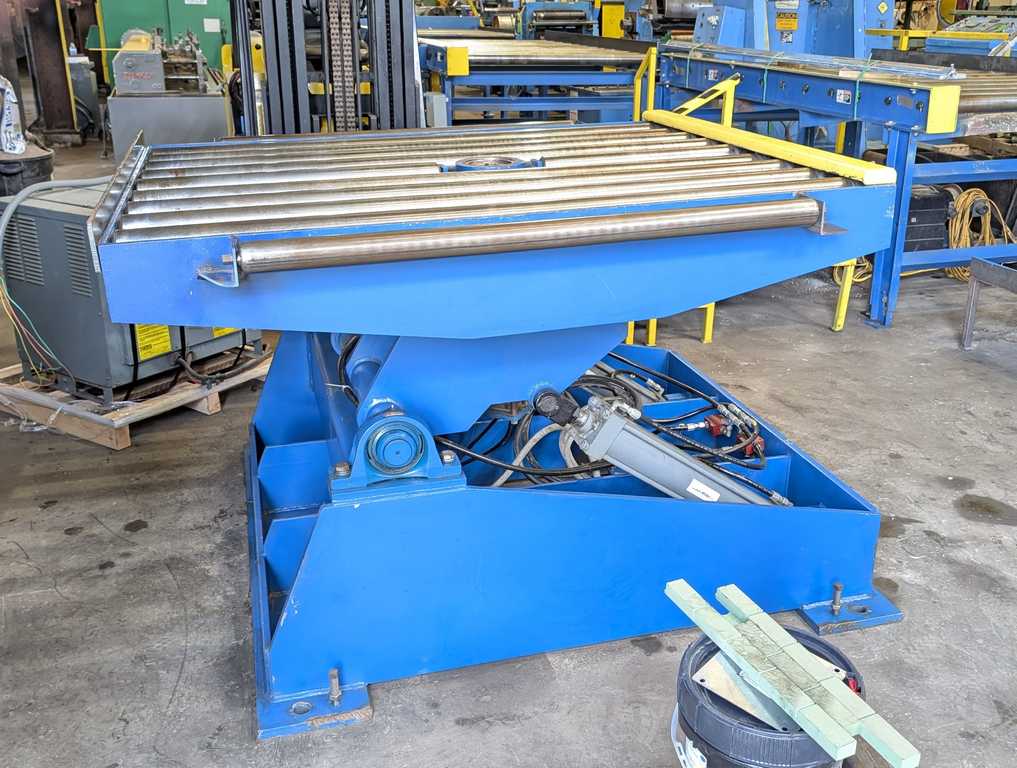 6000 lb. K & S downlayer, 64" roll face, 3" roll diameter, 48" passline - Image 1